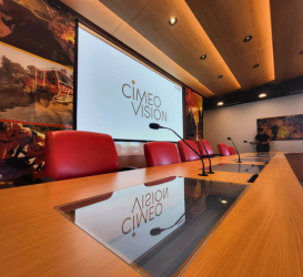 ava system amsterdam projection screen meeting room boardroom